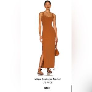 Lspace Mara Cutout Maxi Dress in Amber